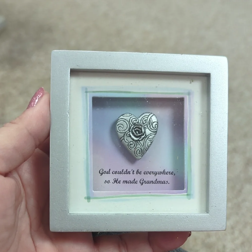 GANZ Silver Heart Grandma Frame